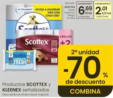Scottex - Papel Higiénico Mega