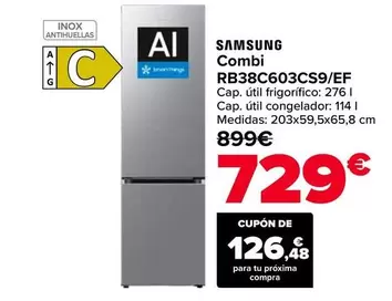 Samsung - Combi RB38C603CS9/EF