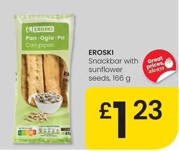 Eroski - Snackbar With Sunflower Seeds