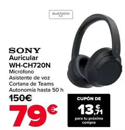 Sony - Auricular WH-CH720N
