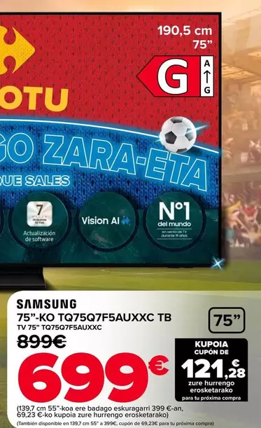 Samsung - TV 75" TQ75Q7F5AUXXC"