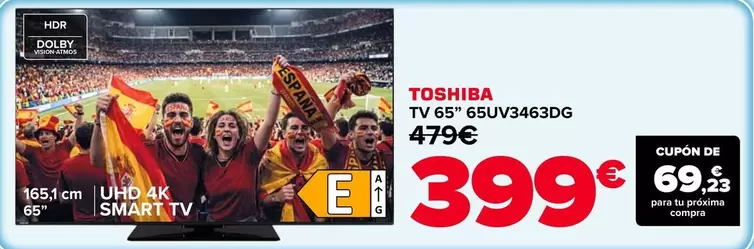 Toshiba - TV 65" 65UV3463DG