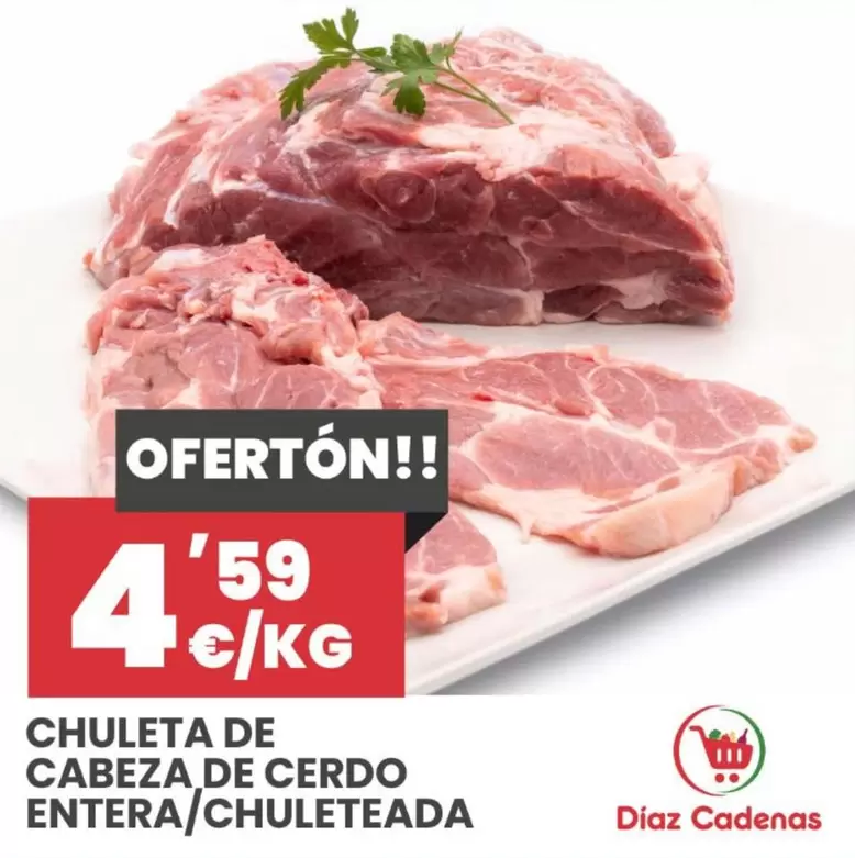 Chuleta De Cabeza De Cerdo Entera/Chuleteada