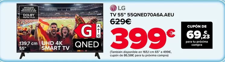 LG - TV 55" 55QNED70A6A.AEU