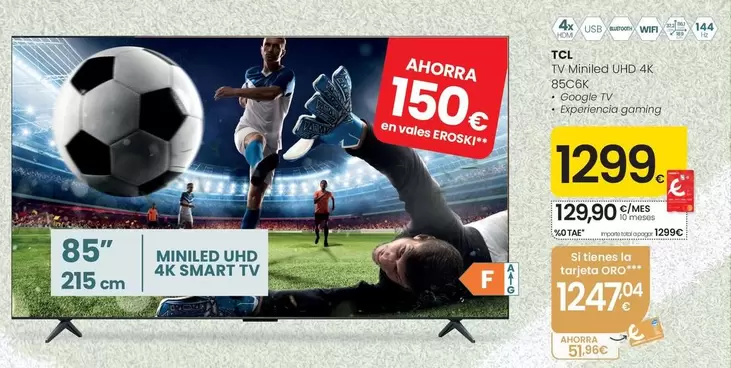 TCL - Tv Miniled Uhd 4k 85c6k