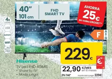 Hisense - Tv Led Fhd 