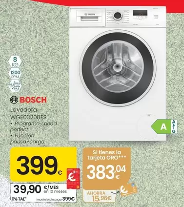 Bosch - Lavadora 