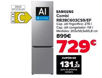 Samsung - Combi RB38C603CS9/EF
