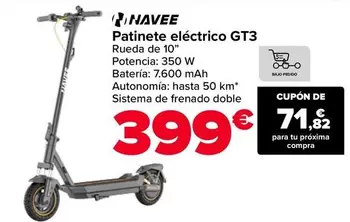 Navee - Patinete Eléctrico GT3