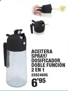 Aceitera Spray/Dosificador Doble Función 2 En 1