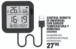 Energeeks - Control Remoto Ir Universal Con Sensor Temperatura Y Humedad