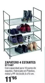 Zapatero 4 Estantes
