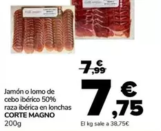 Corte Magno - Jamon O Lomo De Cebo Iberico 50% Raza Iberica En Lonchas