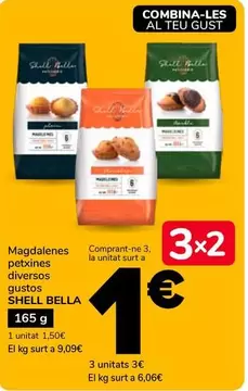 Shell Bella - Magdalenes Petxines Diversos Gustos