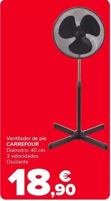 Carrefour - Ventilador De Pie
