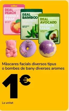 Mascares Facials Diversos Tipus O Bombes De Bany Diverses Aromes