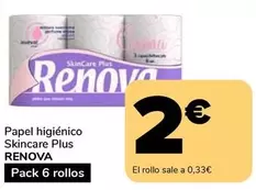 Renova - Papel Higienico Skincare Plus