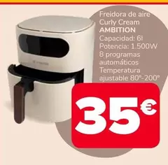 Ambition - Freidora De Aire Curly Cream