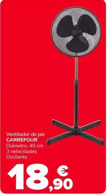 Carrefour - Ventilador De Pie