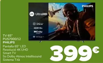 Philips - Tv 65" Pus7000