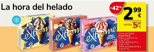 Nestlé - Cono Extreme Fresa Y Nata