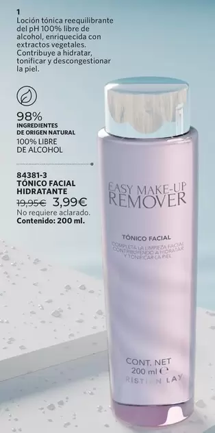 Tonic Facial Hidratante