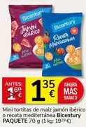 Bicentury - Mini Tortitas De Maíz Jamón Ibérico