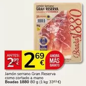 Boadas 1880 - Jamón Serrano Gran Reserva Como Cortado A Mano