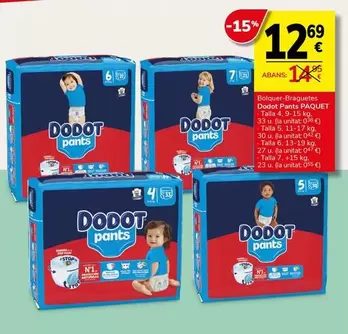 Dodot - Pants Bolquer Braguettes Paquet