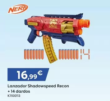 Nerf Loadout - Lanzador Shadowspeed Recon + 14 Dardos