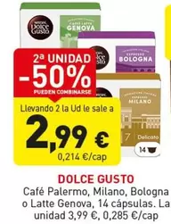 Nescafé - Dolce Gusto Café Palermo, Milano, Bologna O Latte Genova