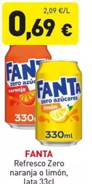 Fanta - Refresco Zero Naranja