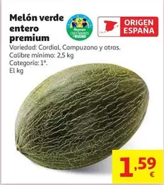 Melón Verde Entero Premium
