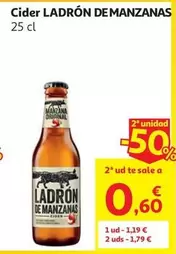 Cider Ladron De Manzanas 25 Cl
