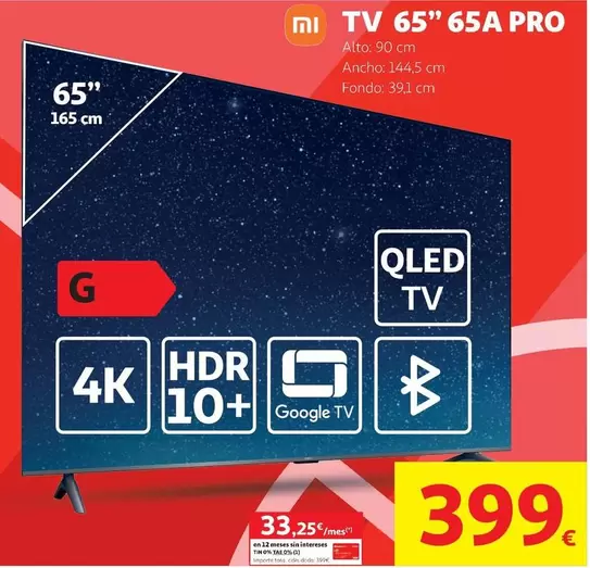 Xiaomi - Tv 65'' 65A Pro