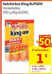 Salchicha King Original El Pozo 330g