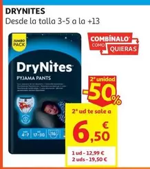 A-Pañal Dry Nites Niño T.4-7 Años 17-30kg 16 U