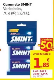 Caramelo Menta Tin Smint 2 Und. 70 G