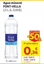 AGUA MINERAL FONT-VELLA PACK 6X1,5 L