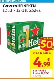 CERVEZA HEINEKEN PACK 12 LATAS X 33 CL