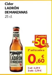 CIDER LADRON DE MANZANAS 25 CL