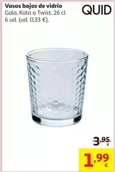Pack 6 Vasos 26cl Bajos Gala Quid