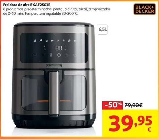 Black & Decker - Freidora De Aire BXAF2501E