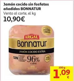 Bonnatur - Jamon Cocido Sin Fosfatos Anadidos