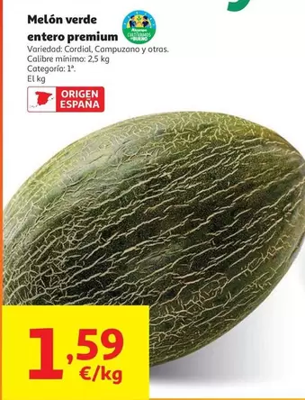 Melón Verde Entero Premium