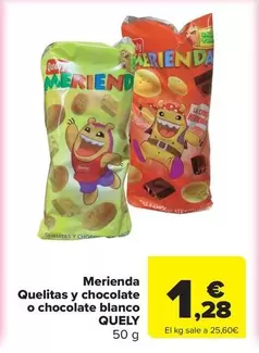 Quely - Merienda Quelitas Y Chocolate O Chocolate Blanco