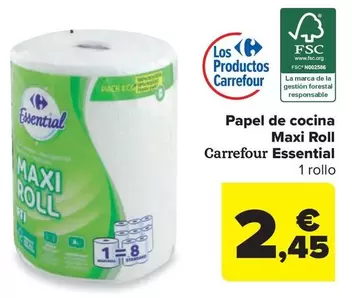 carrefour - Papel De Cocina Maxi Roll Essential