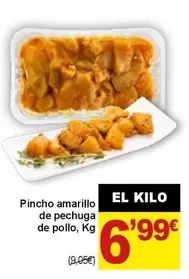 Pincho Amarillo De Pechuga De Pollo
