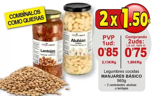 Manjares - Legumbres Cocidas