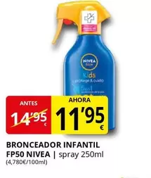 Nivea - Bronceador Infantil Fp50